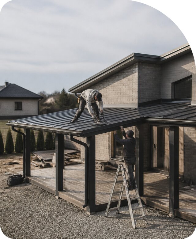 Кровлю навеса монтаж в Ульяновске по цене от 6685 р. | РадиДОМА-Улн